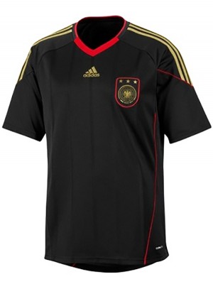 Germany away retro jersey second soccer uniform men's black sportswear football kit top shirt 2010